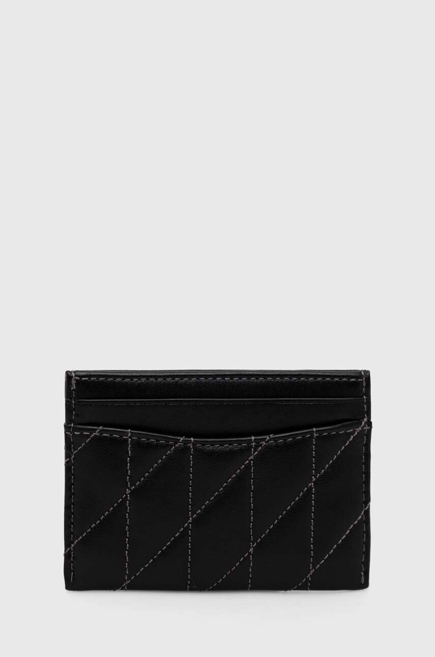 Шкіряний чохол на банківські карти Coach Essential Card Case колір чорний