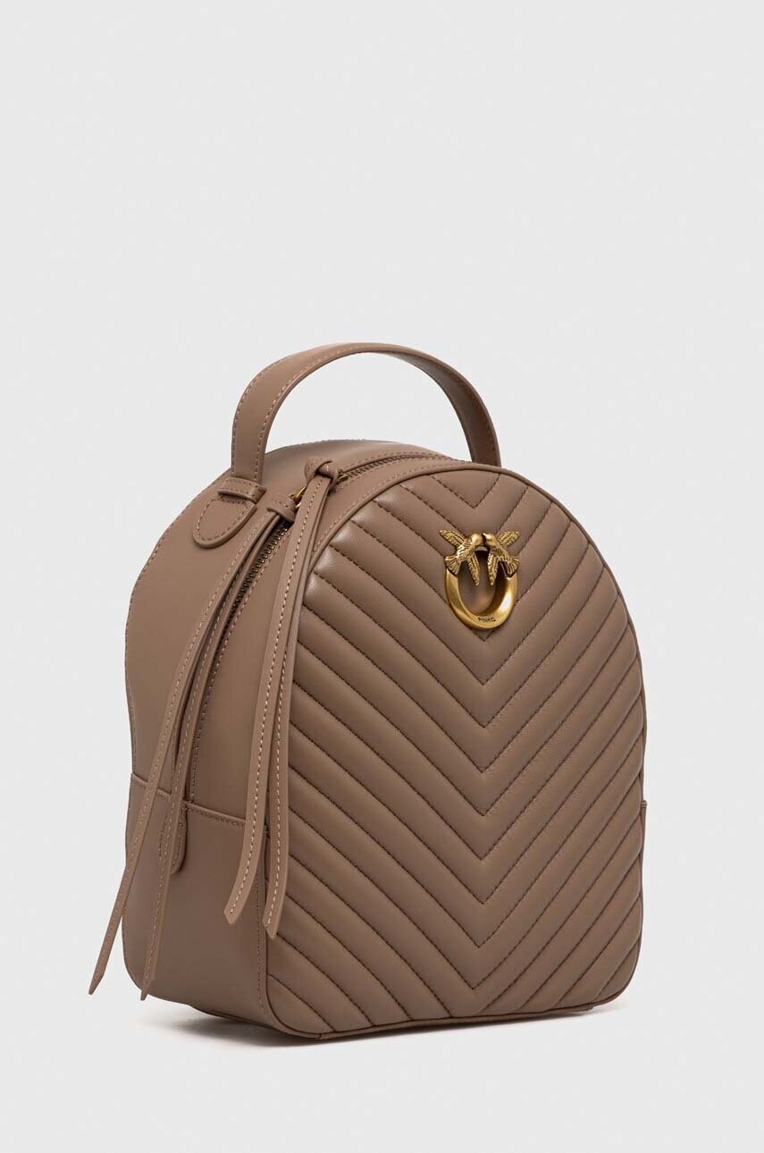 Шкіряний рюкзак Pinko Answear Exclusive жіночий колір коричневий малий однотонний