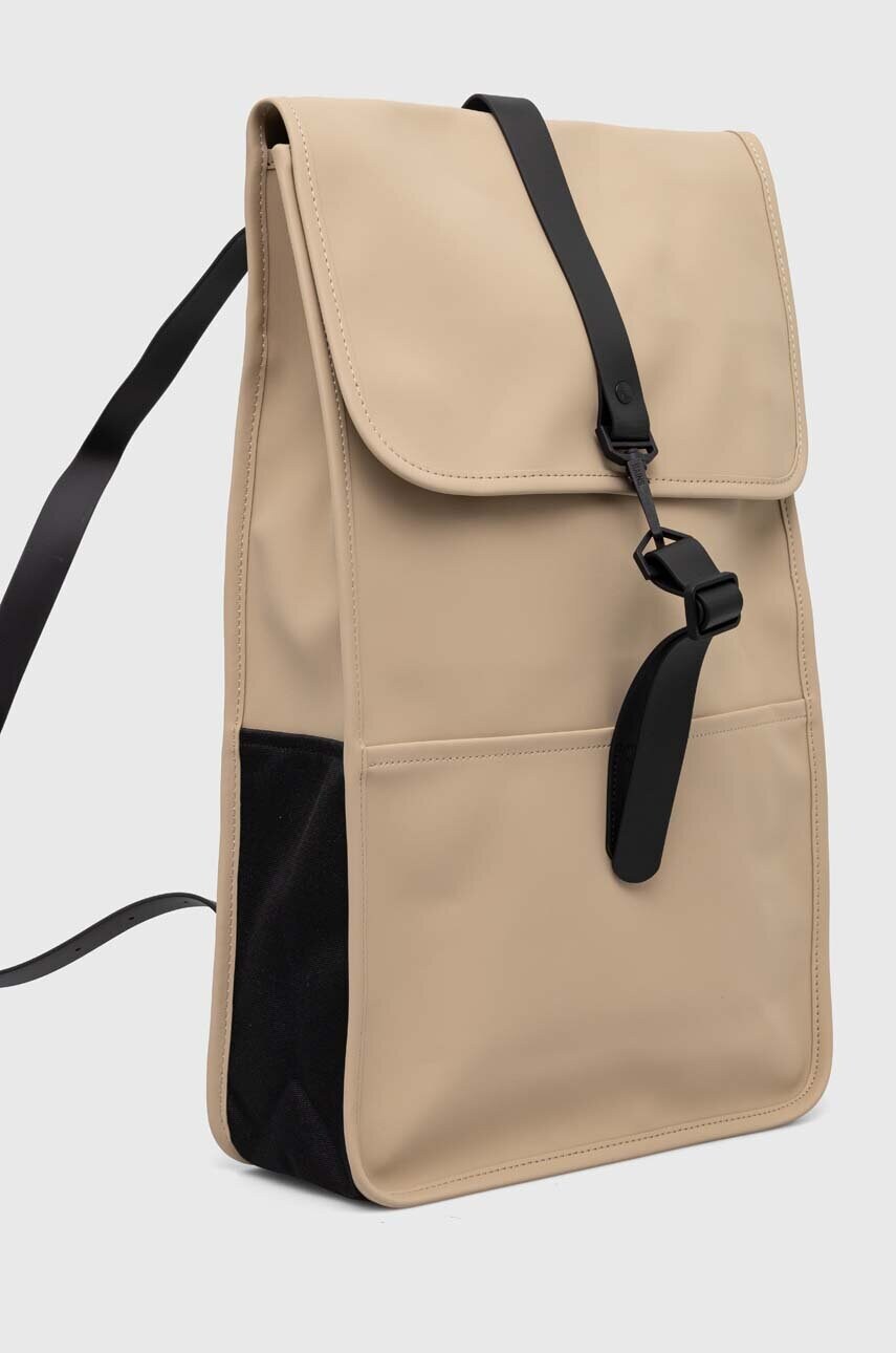 Рюкзак Rains 13000 Backpacks колір бежевий великий однотонний