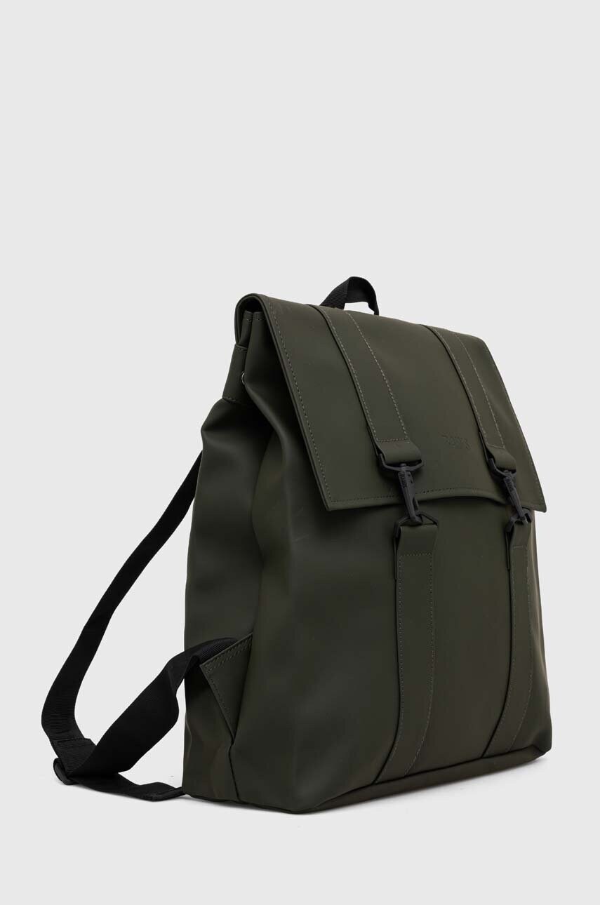 Рюкзак Rains 13300 Backpacks колір зелений великий однотонний