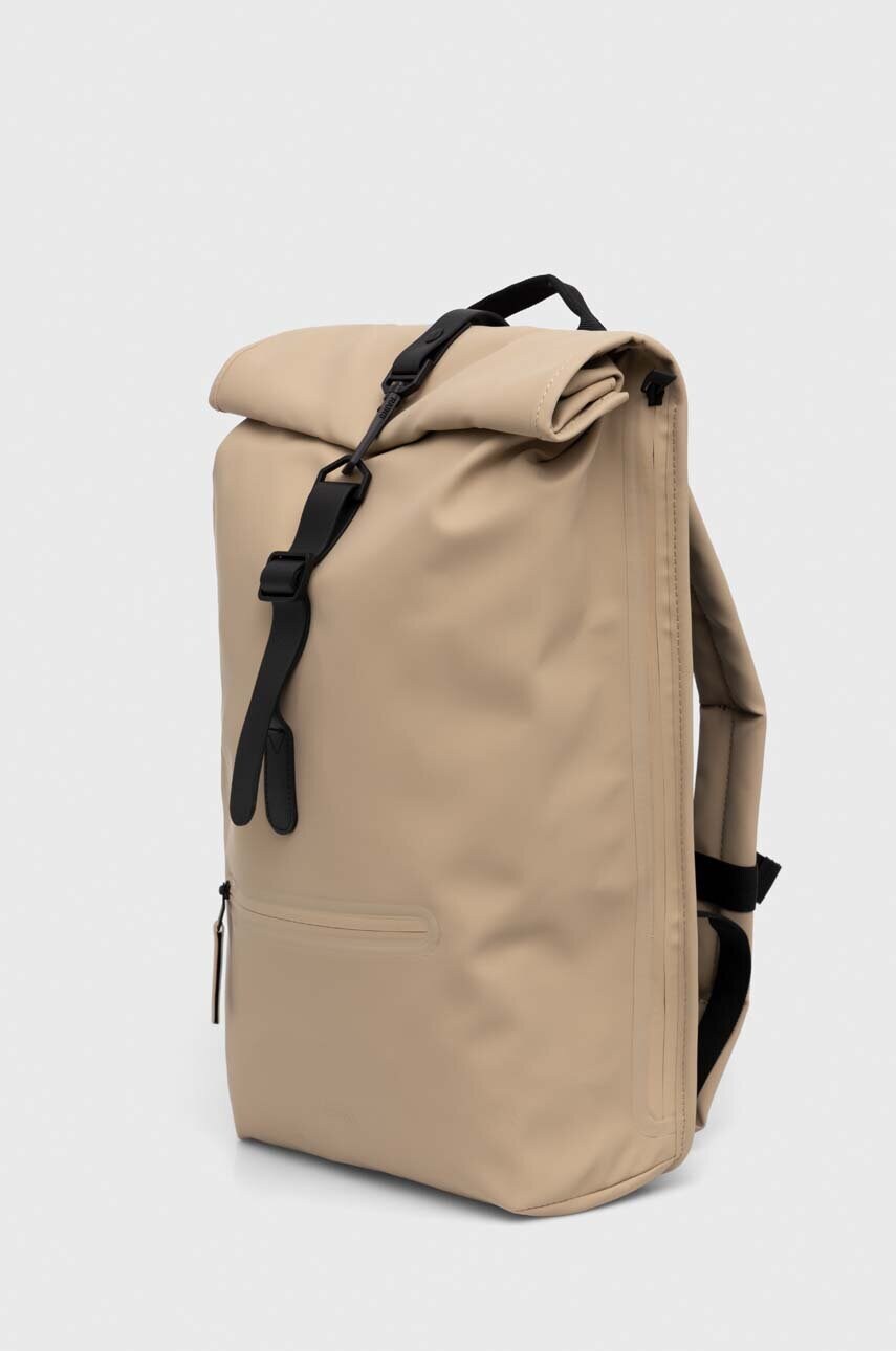 Рюкзак Rains 13320 Backpacks колір бежевий великий однотонний