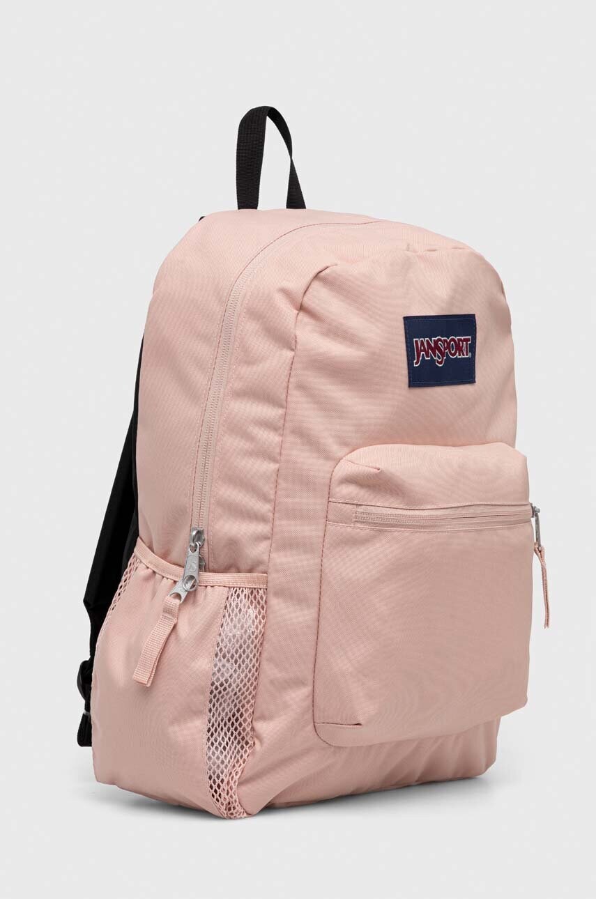 Рюкзак Jansport колір рожевий великий однотонний