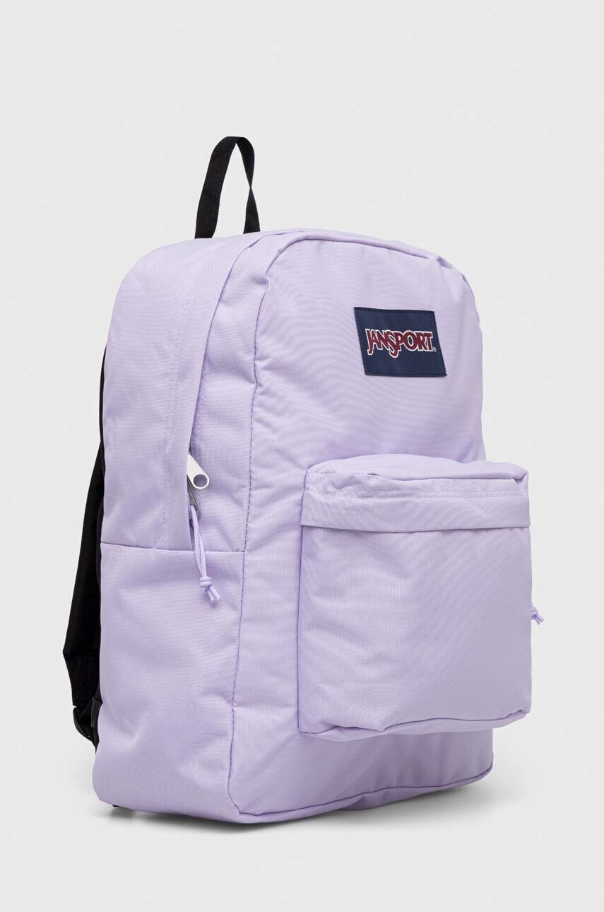 Рюкзак Jansport колір фіолетовий великий однотонний