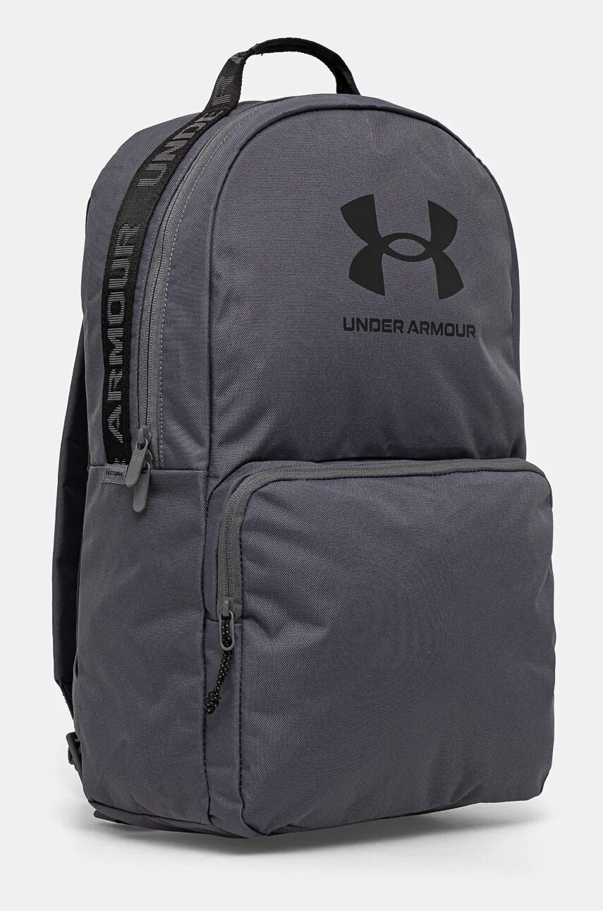 Рюкзак Under Armour колір сірий великий з принтом 1378415
