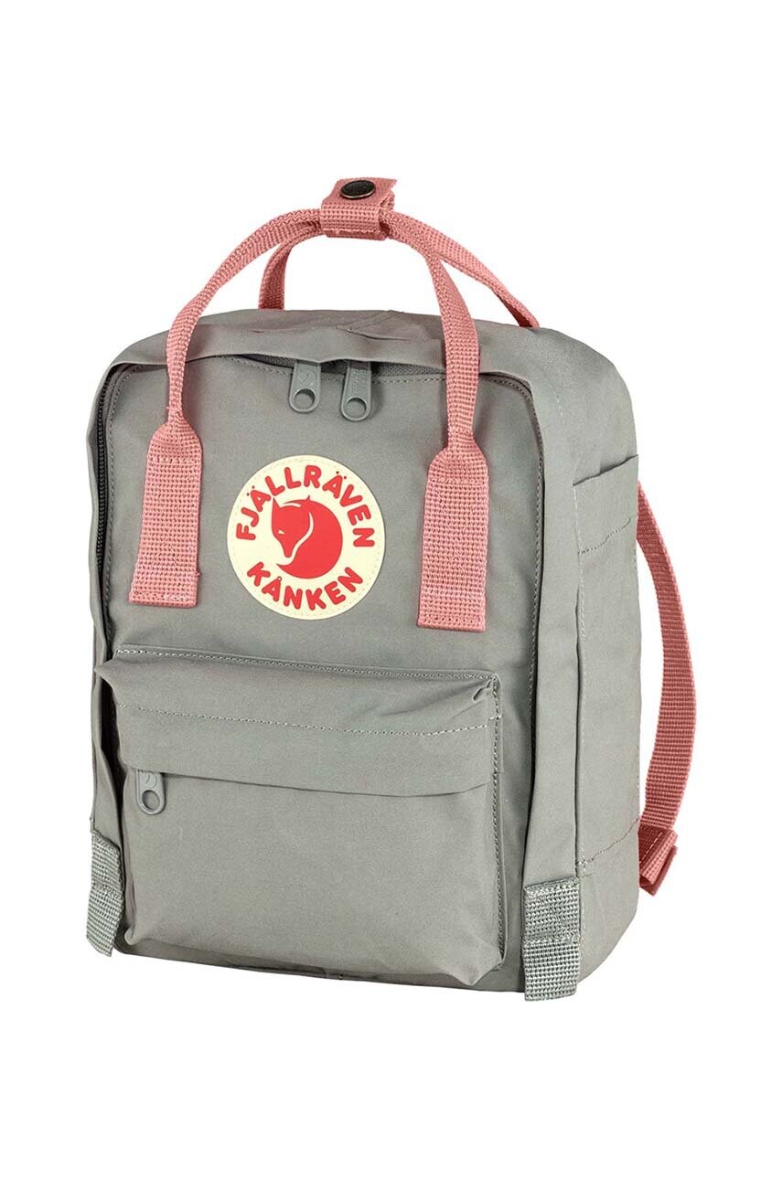 Рюкзак Fjallraven Kanken Mini колір рожевий малий з аплікацією