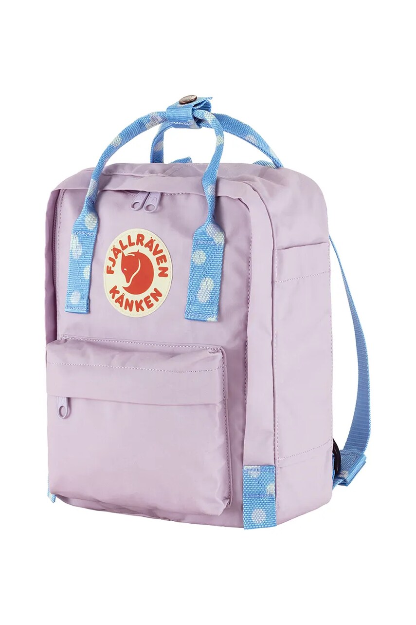 Рюкзак Fjallraven колір фіолетовий малий з аплікацією