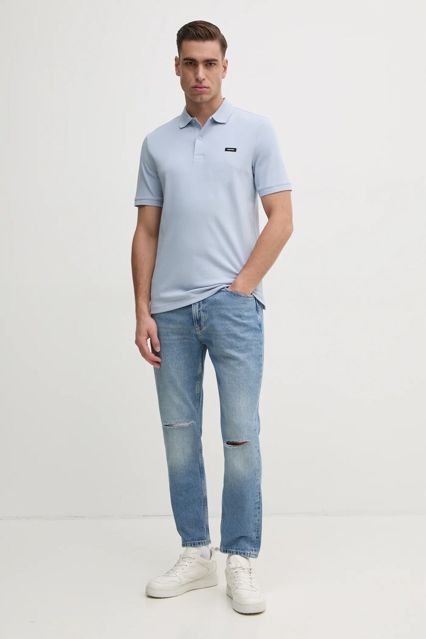 Поло Calvin Klein чоловіче однотонне K10K111196