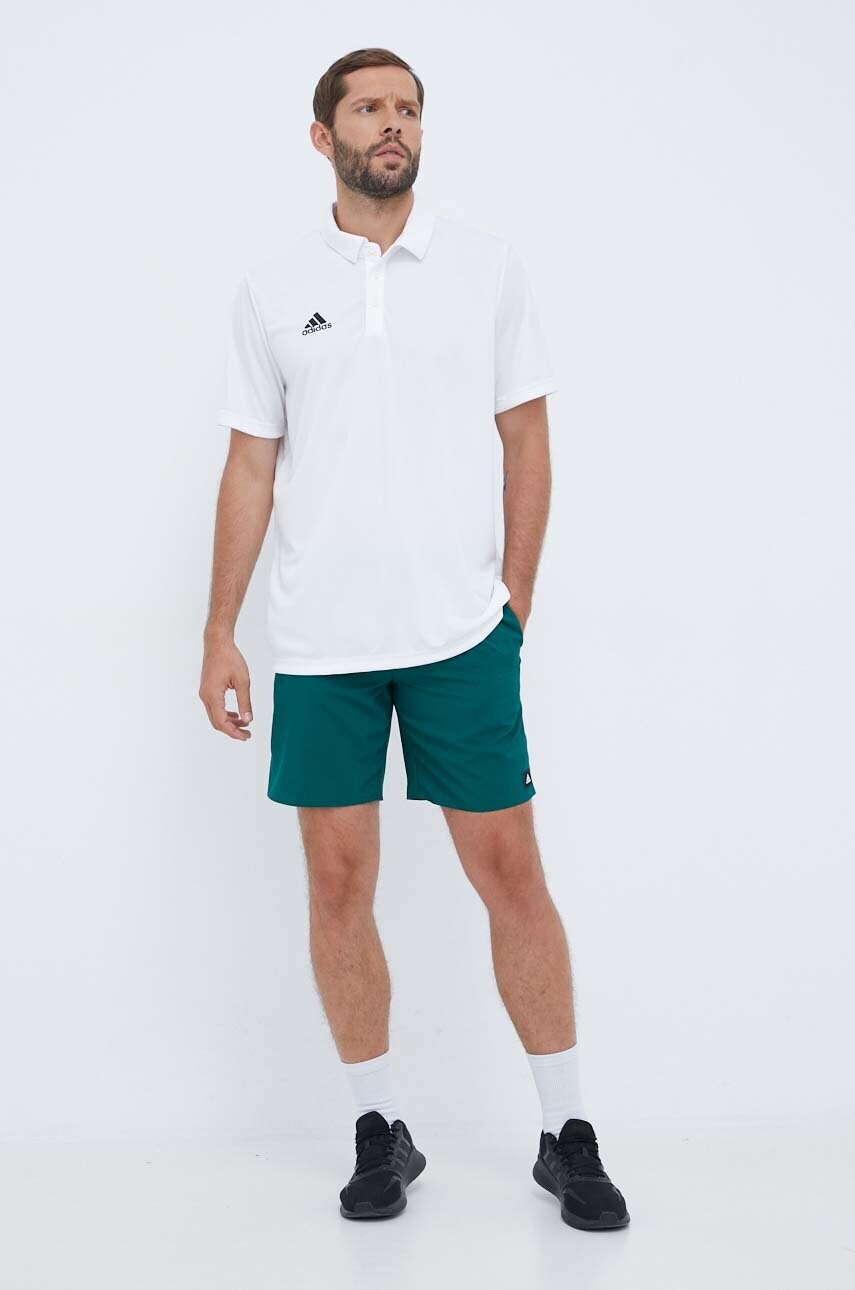 Поло для тренувань adidas Performance Entrada 22 колір білий однотонне