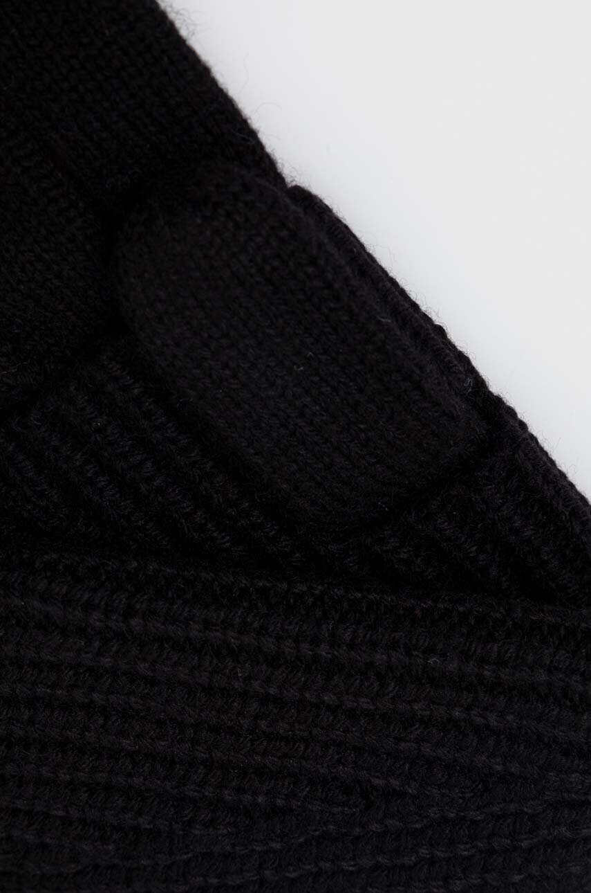 Рукавички з домішкою вовни AllSaints колір чорний