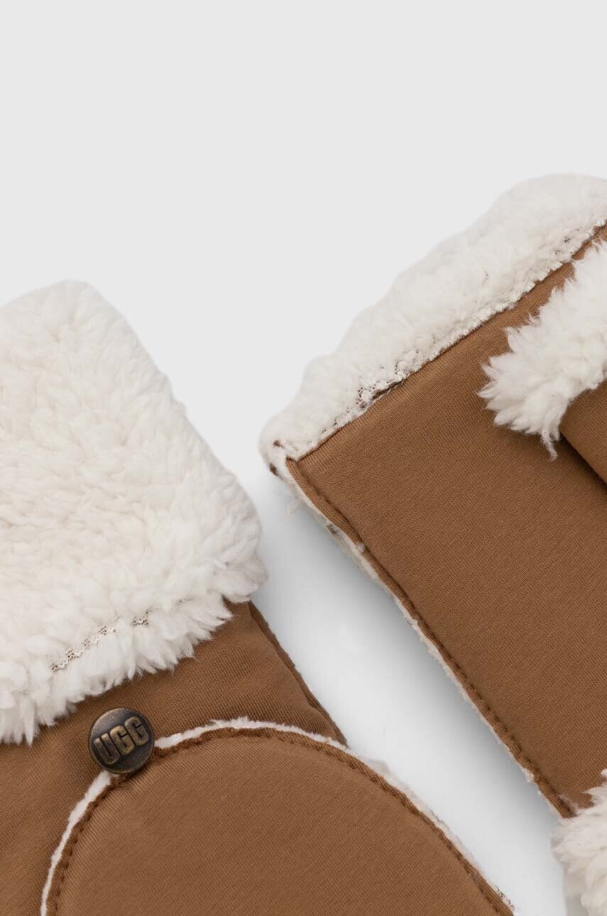 Рукавички UGG жіночі колір коричневий