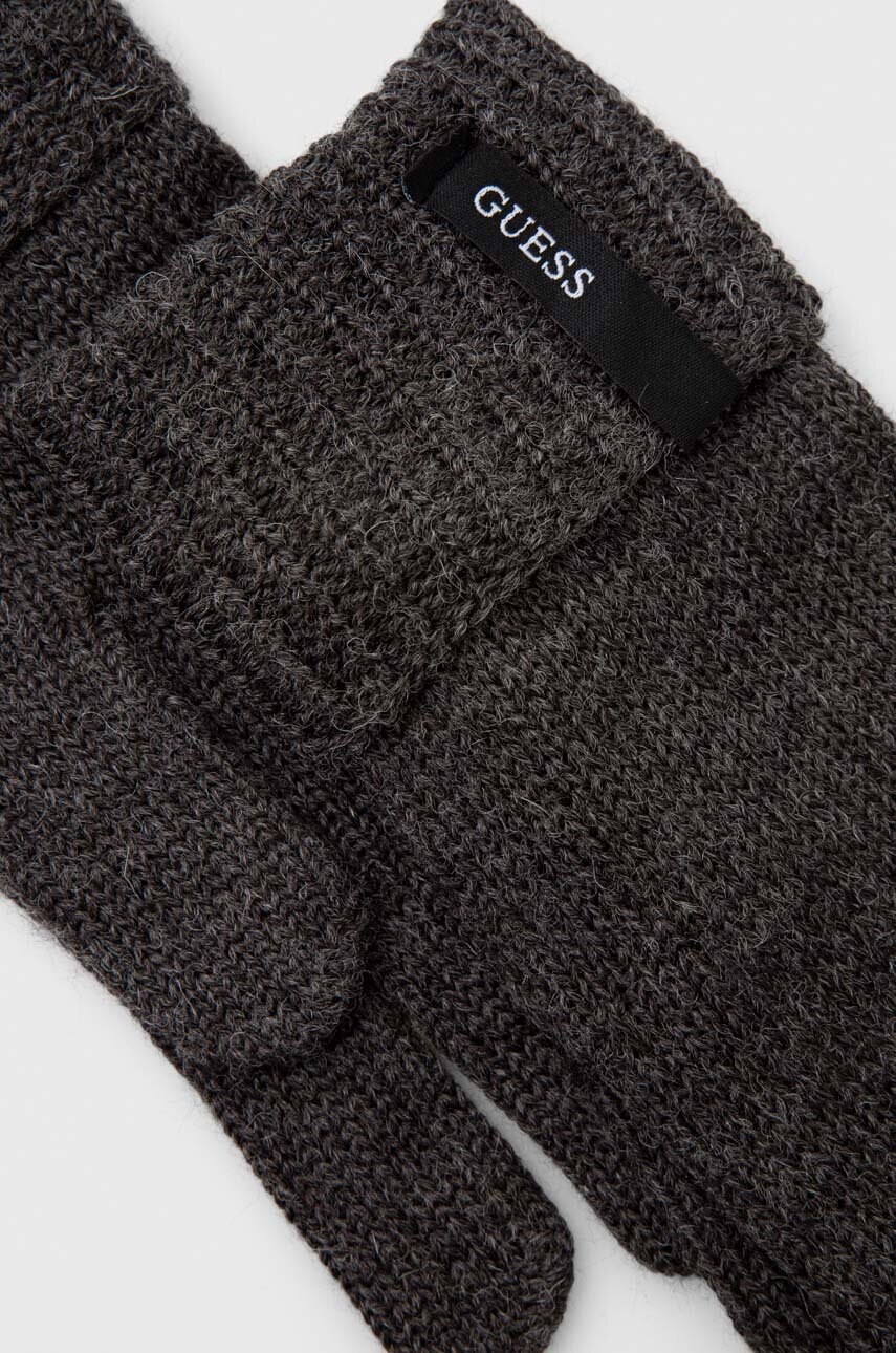 Рукавички Guess чоловічі колір сірий