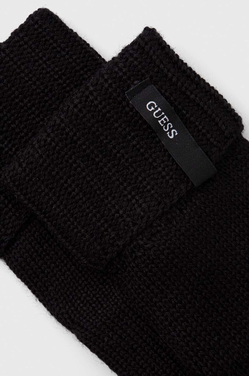 Рукавички Guess чоловічі колір чорний