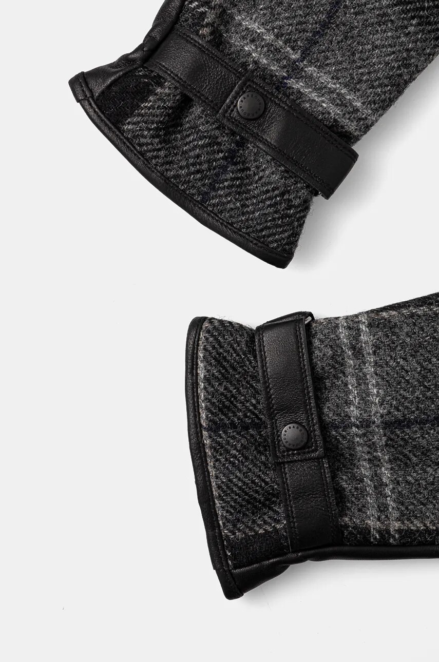 Рукавички з домішкою вовни Barbour колір сірий