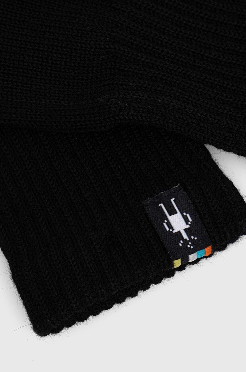 Рукавички Smartwool Knit колір чорний