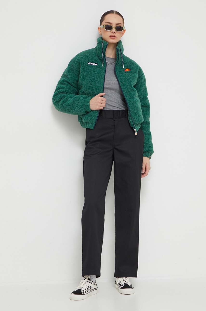 Штани Dickies 874 жіночі колір чорний прямі висока посадка