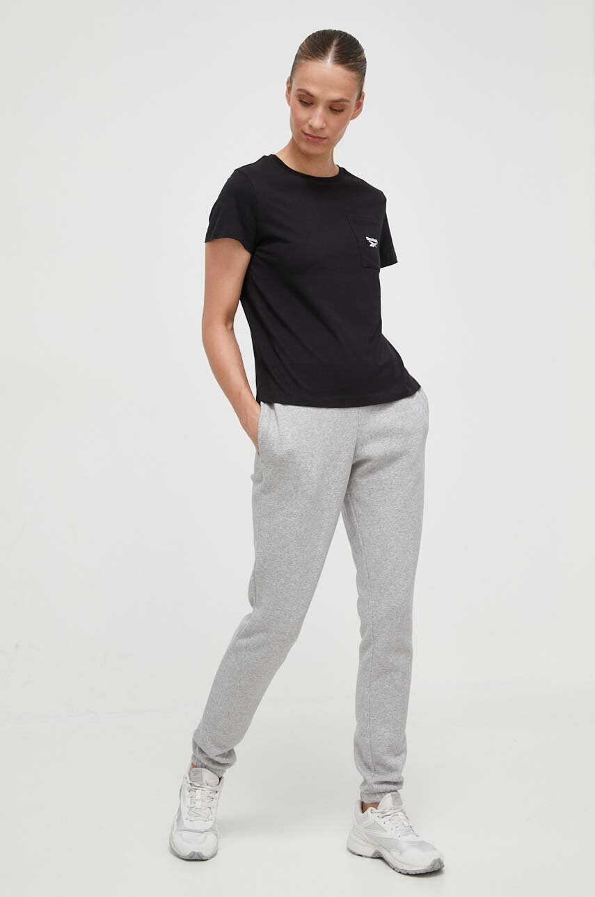 Спортивні штани Reebok LUX COLLECTION колір сірий меланж