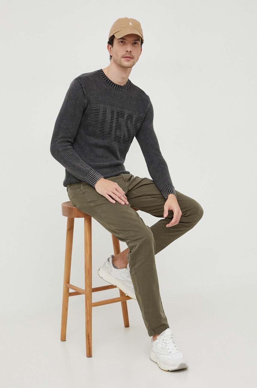 Штани Tommy Hilfiger чоловічі колір зелений пряме