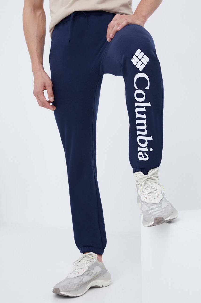 Спортивні штани Columbia колір синій з принтом