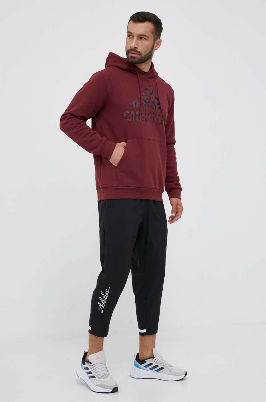 Спортивні штани adidas колір чорний однотонні