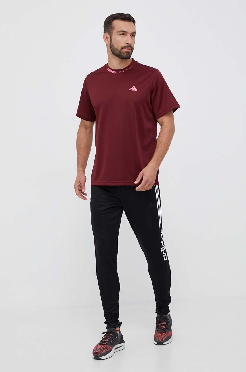 Спортивні штани adidas колір чорний з принтом