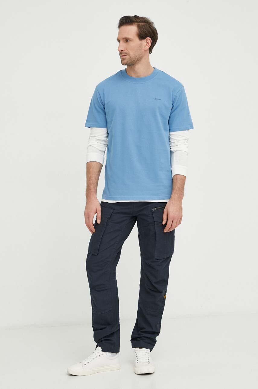 Штани G-Star Raw чоловічі колір синій фасон cargo