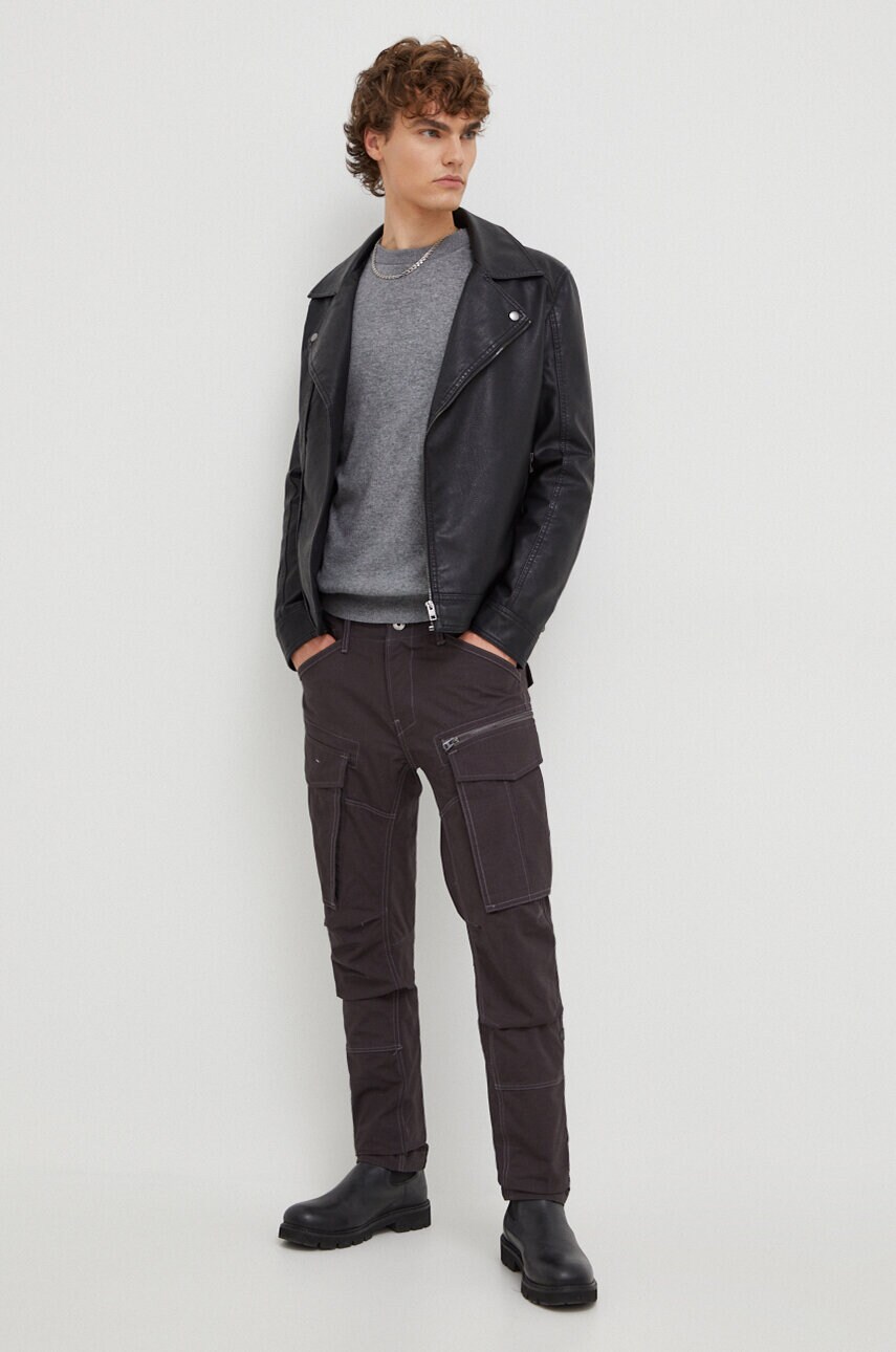 Штани G-Star Raw чоловічі колір сірий фасон cargo