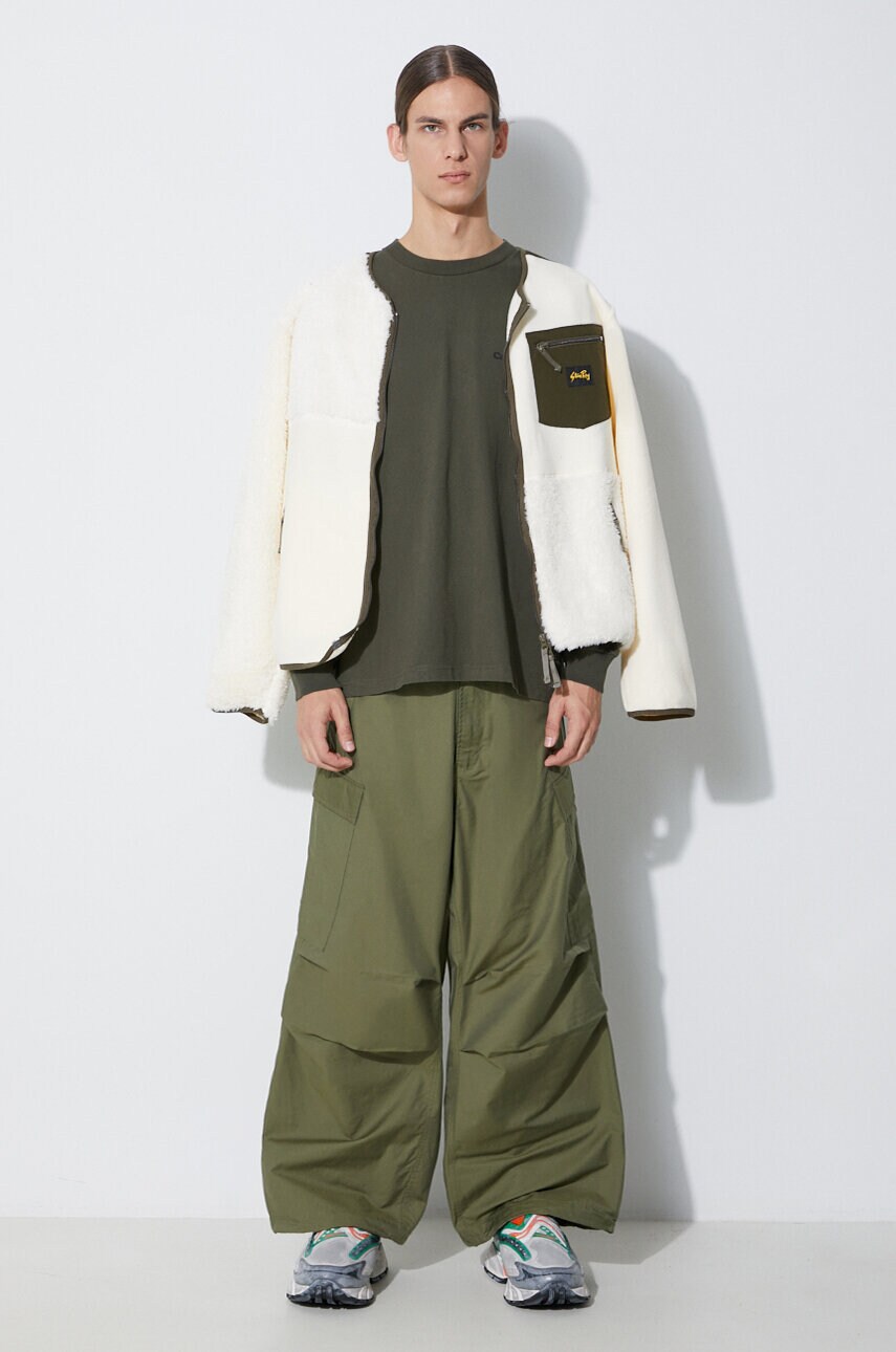 Штани Maharishi Oversized Tobi Cargo Snopants чоловічі колір зелений прямі 4615.OLIVE