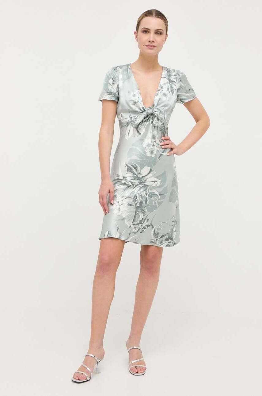 Сукня Guess колір зелений mini розкльошена