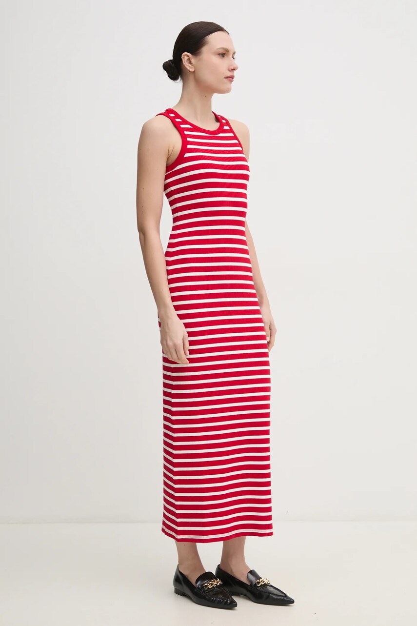 Сукня Tommy Hilfiger колір червоний maxi облягаюча