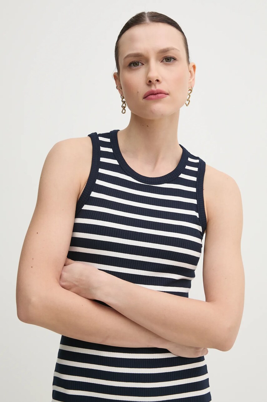 Сукня Tommy Hilfiger колір синій maxi облягаюча