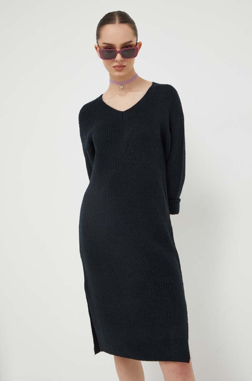 Сукня Roxy колір чорний mini oversize