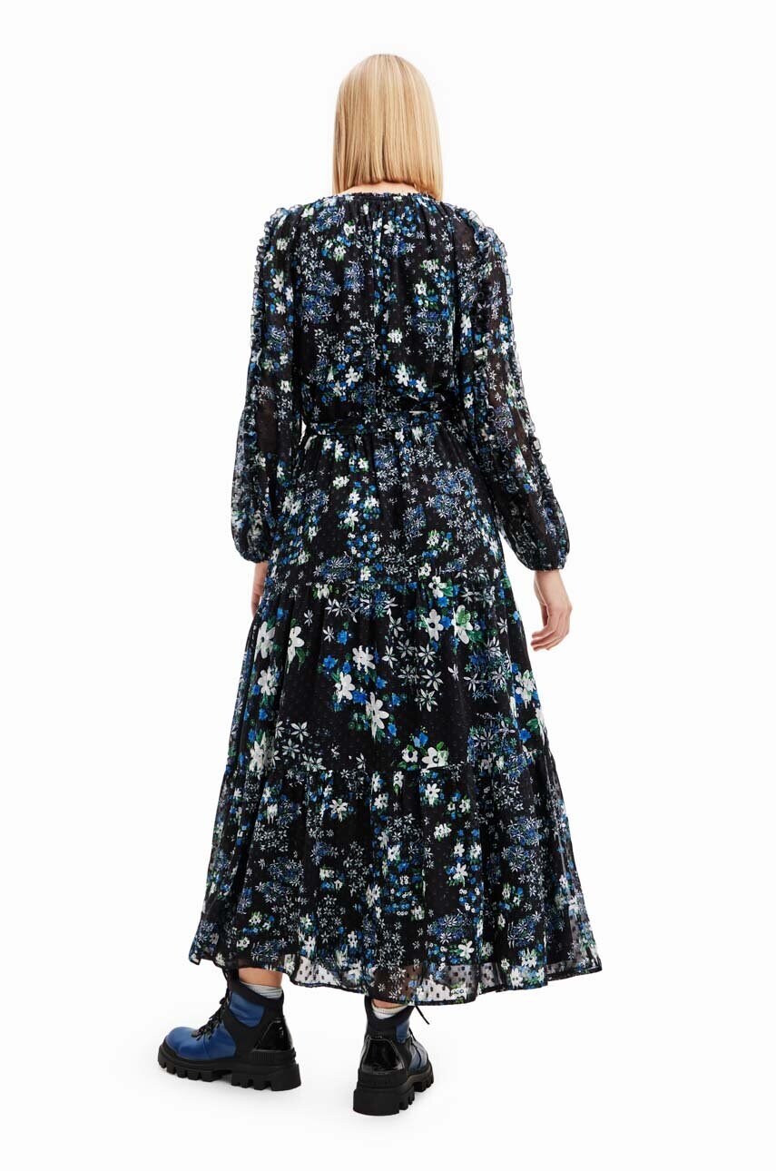 Сукня Desigual колір чорний maxi пряма