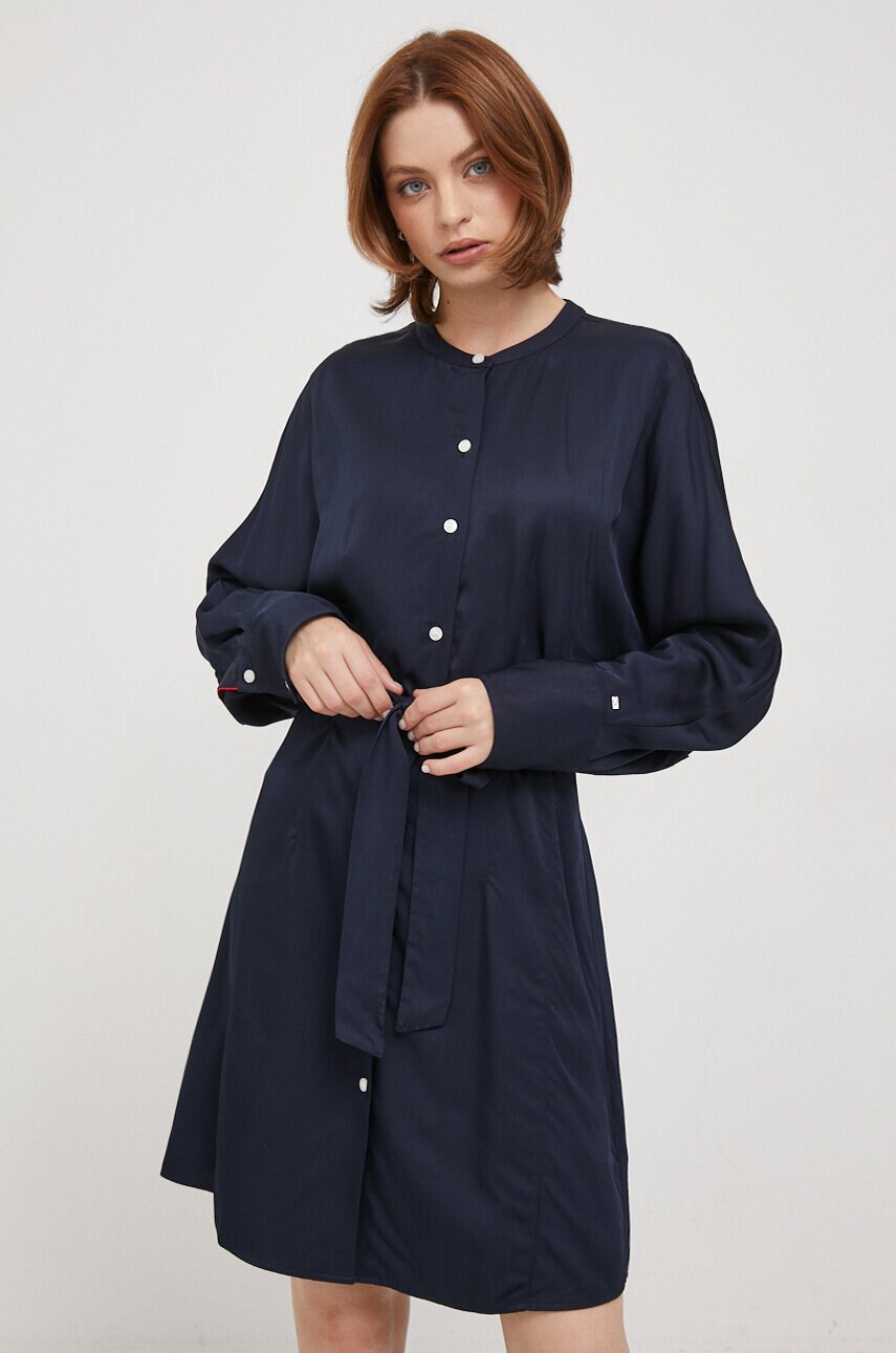 Сукня Tommy Hilfiger колір синій mini розкльошена