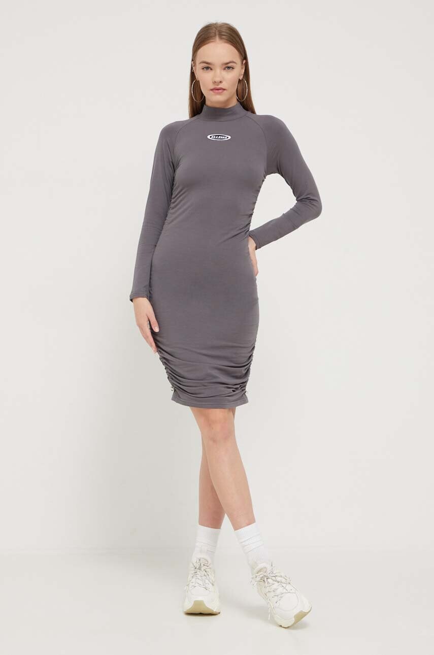 Сукня Ellesse колір сірий mini облягаюча