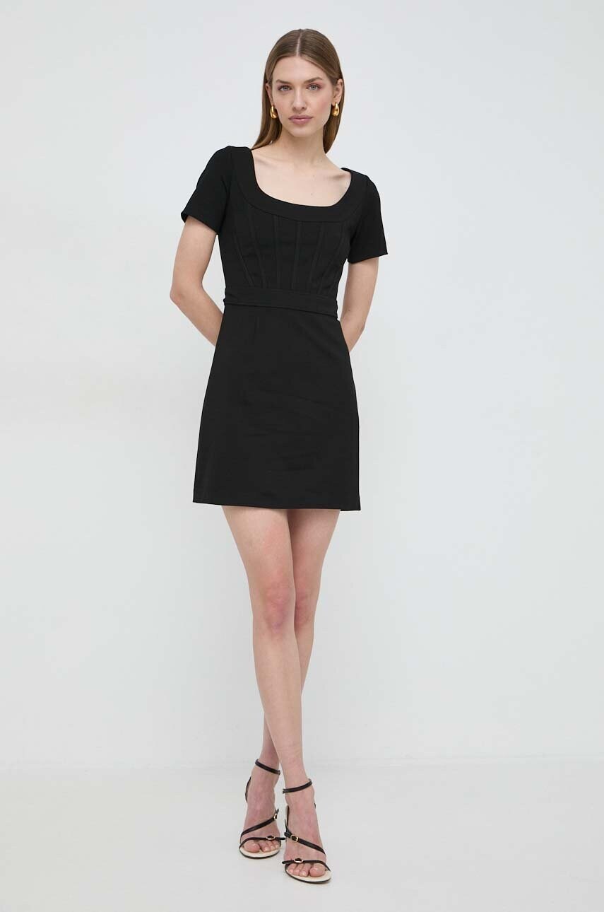 Сукня Guess колір чорний mini пряма