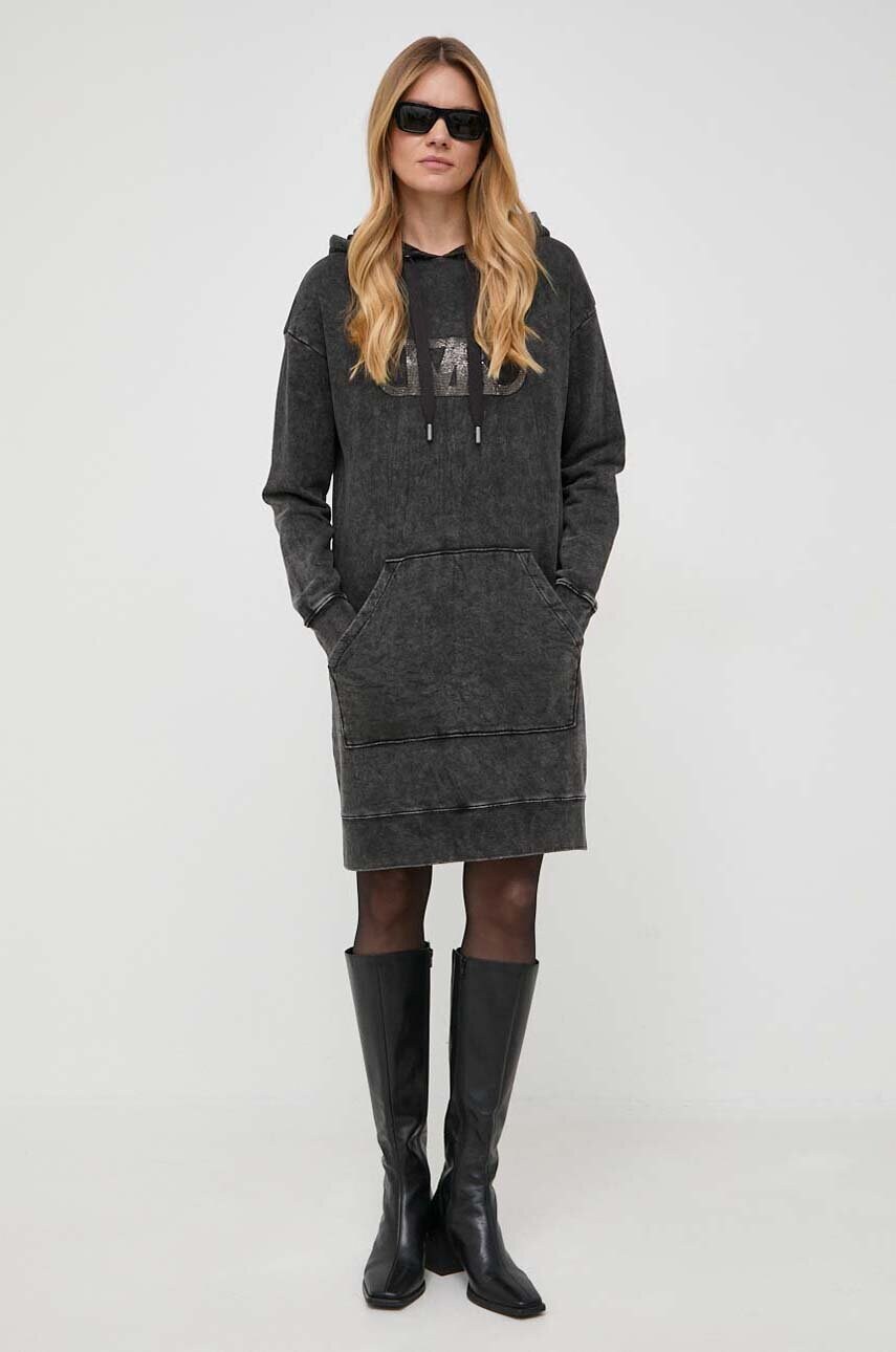 Бавовняна сукня MICHAEL Michael Kors колір сірий mini oversize