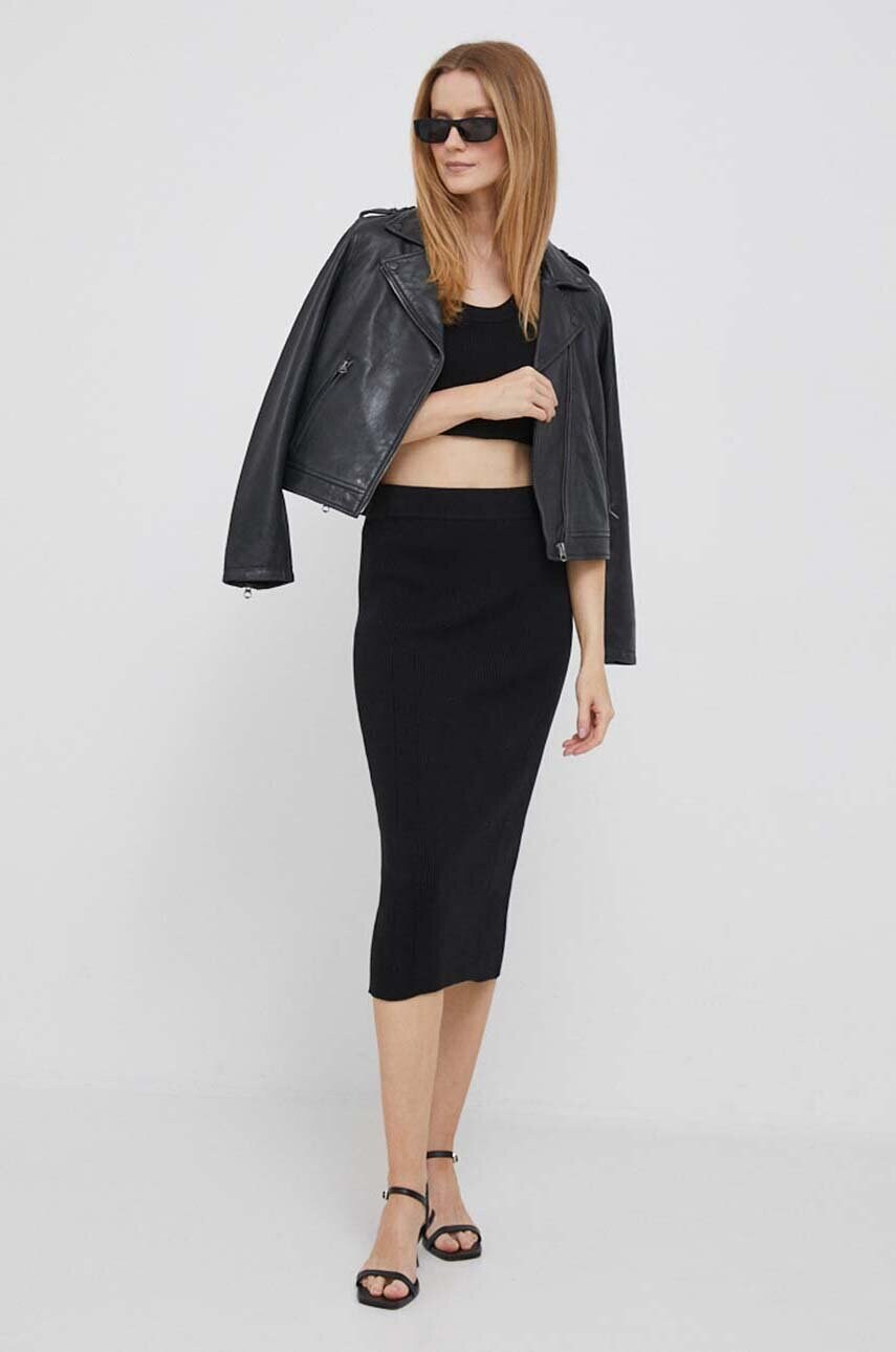 Топ Dkny жіночий колір чорний
