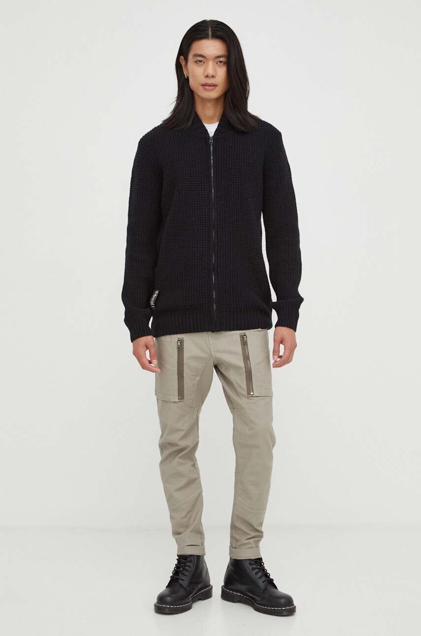 Джемпер G-Star Raw чоловічий колір чорний