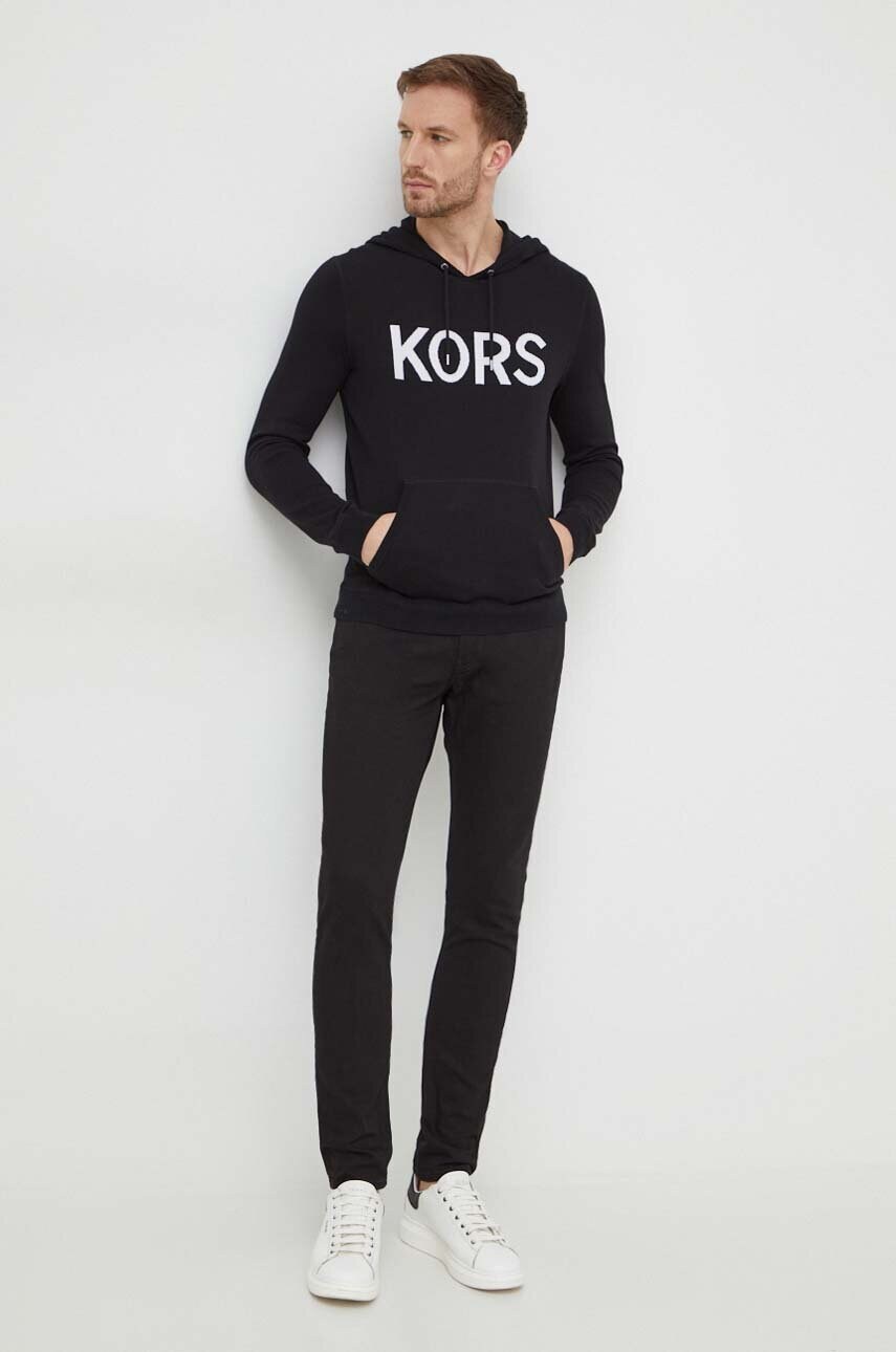 Бавовняний светр Michael Kors колір чорний легкий