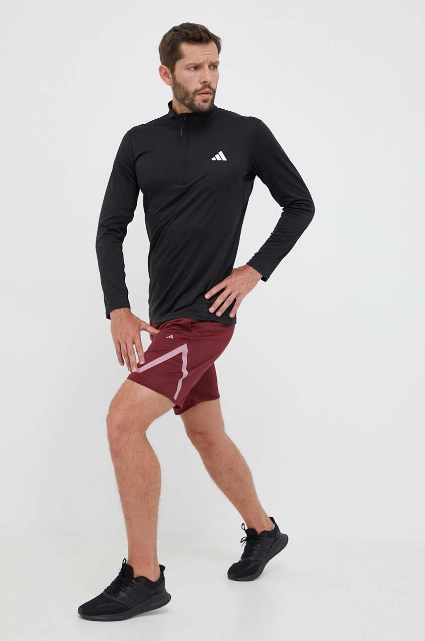 Шорти для тренувань adidas Performance Pro Block колір бордовий