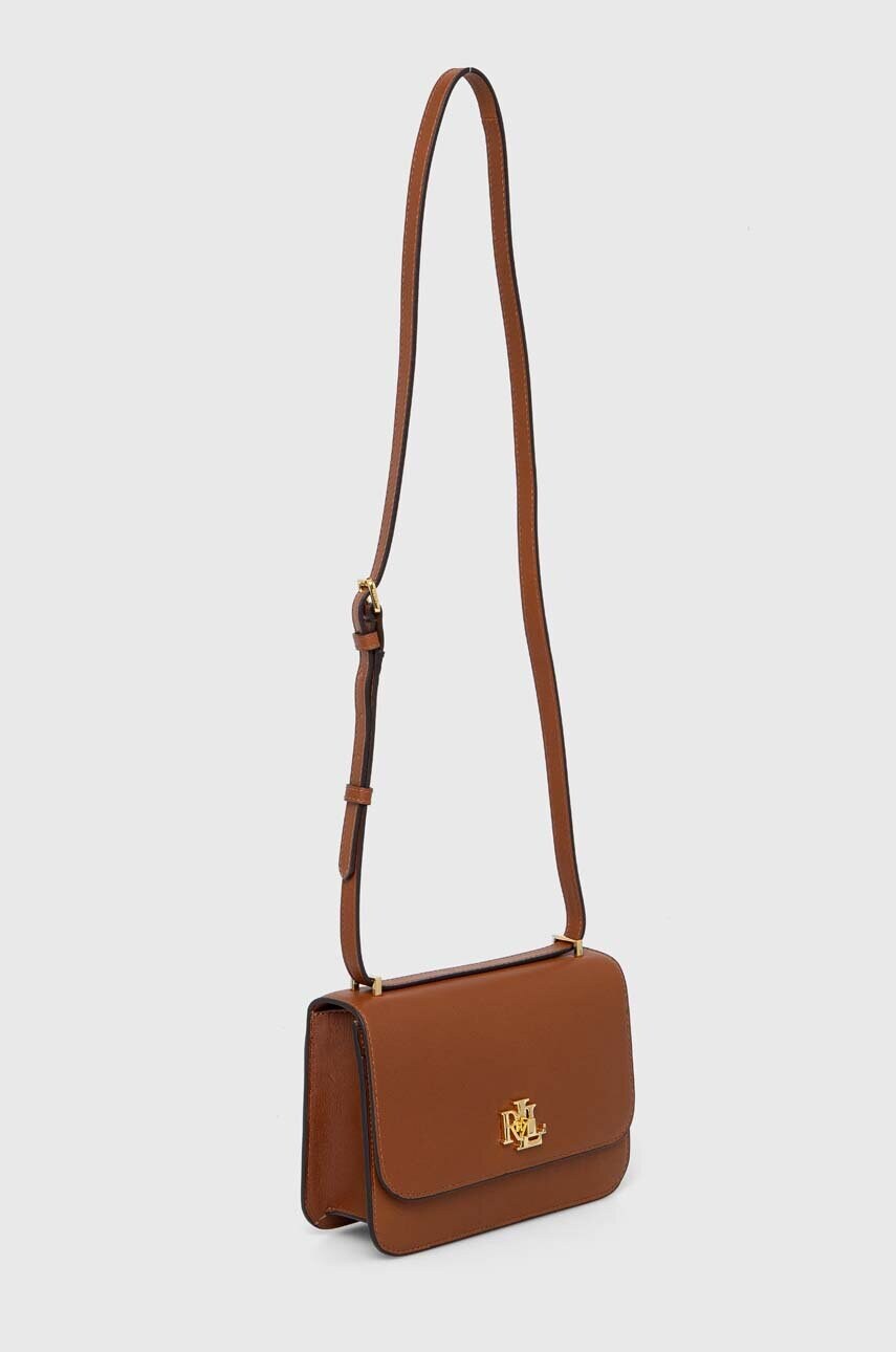 Шкіряна сумочка Lauren Ralph Lauren колір чорний