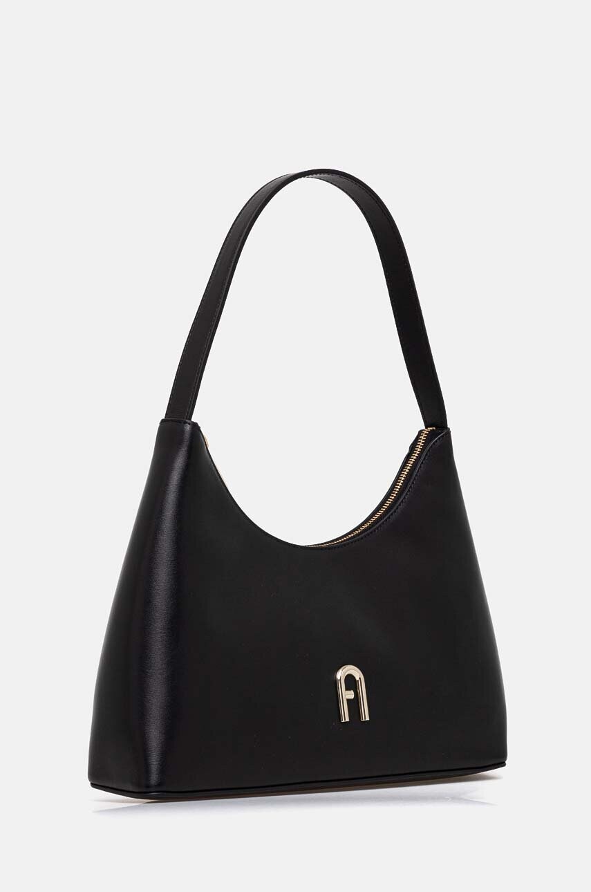 Шкіряна сумочка Furla колір чорний