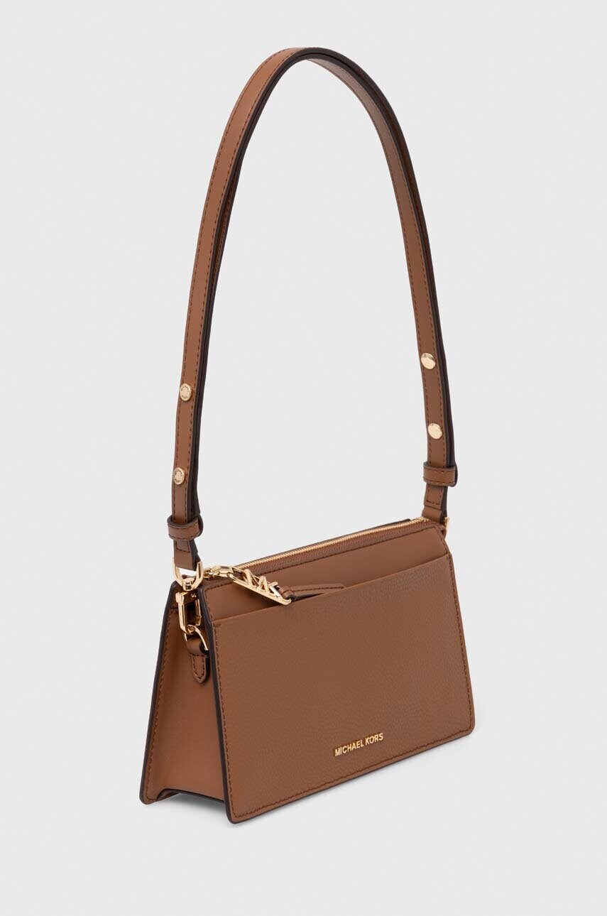 Шкіряна сумочка MICHAEL Michael Kors колір коричневий 32H3G8EC7L