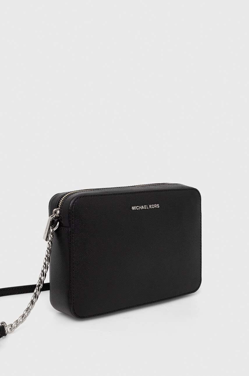 Шкіряна сумочка MICHAEL Michael Kors колір чорний