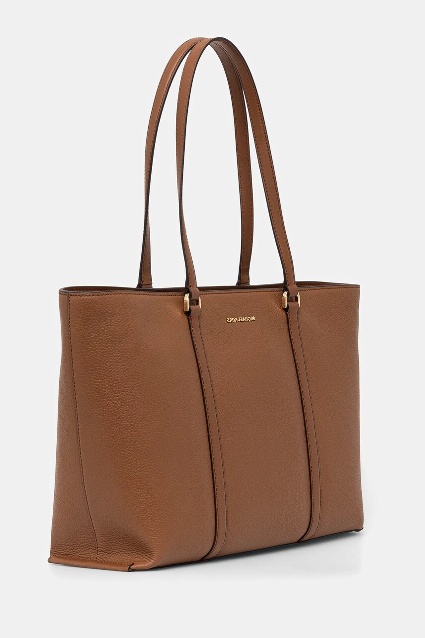 Шкіряна сумочка MICHAEL Michael Kors колір коричневий