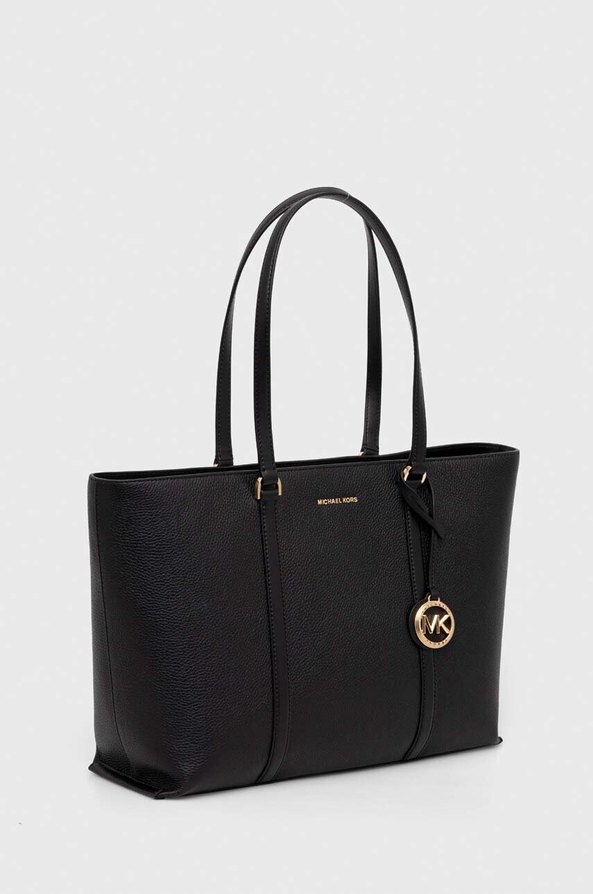 Шкіряна сумочка MICHAEL Michael Kors колір чорний