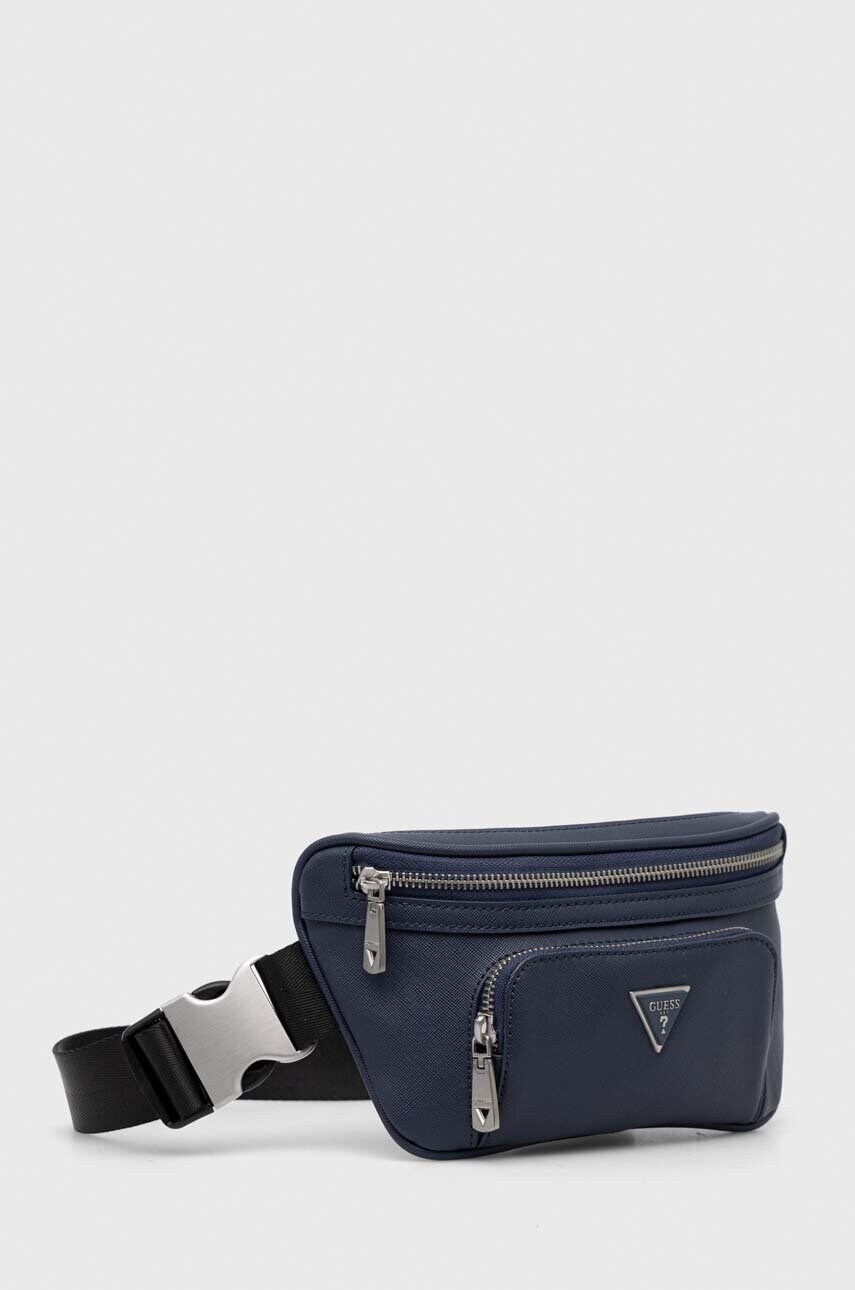 Сумка на пояс Guess колір синій HMECSA P3332