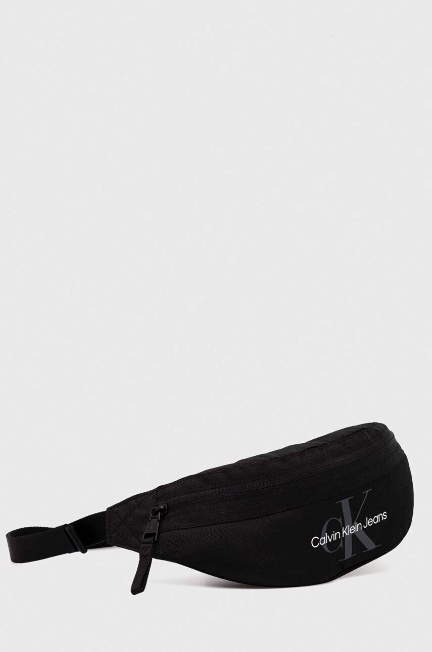 Сумка на пояс Calvin Klein Jeans колір чорний
