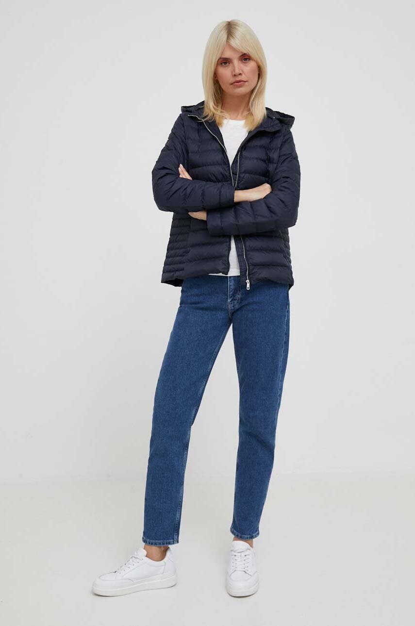 Бавовняний лонгслів Tommy Hilfiger колір бежевий