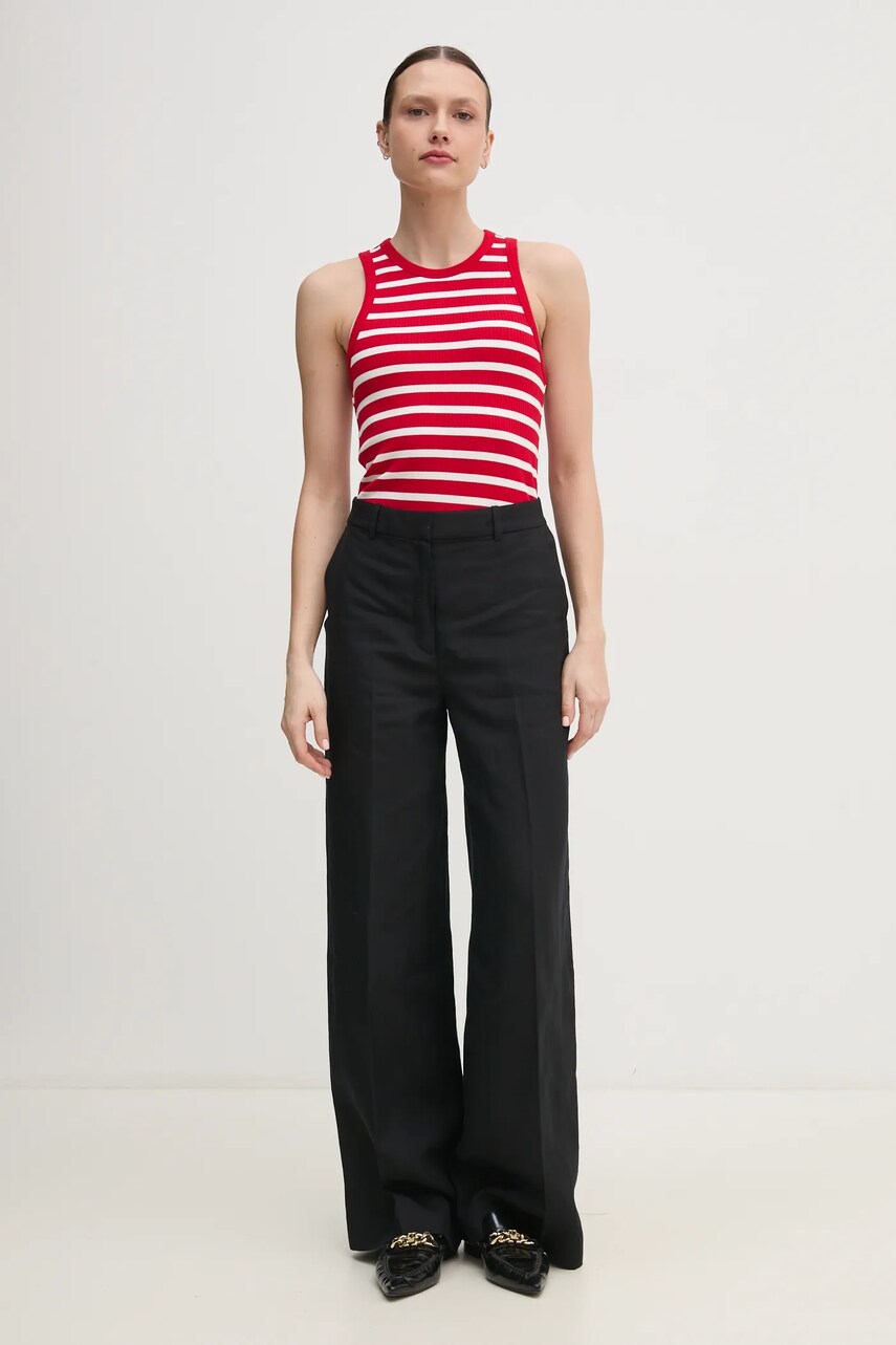 Топ Tommy Hilfiger жіночий колір червоний WW0WW38635